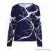 T Shirt Men Lightning Printed Casual Long Sleeve Top Button Blouse Henley Shirt Navy B07MZ2WBX1